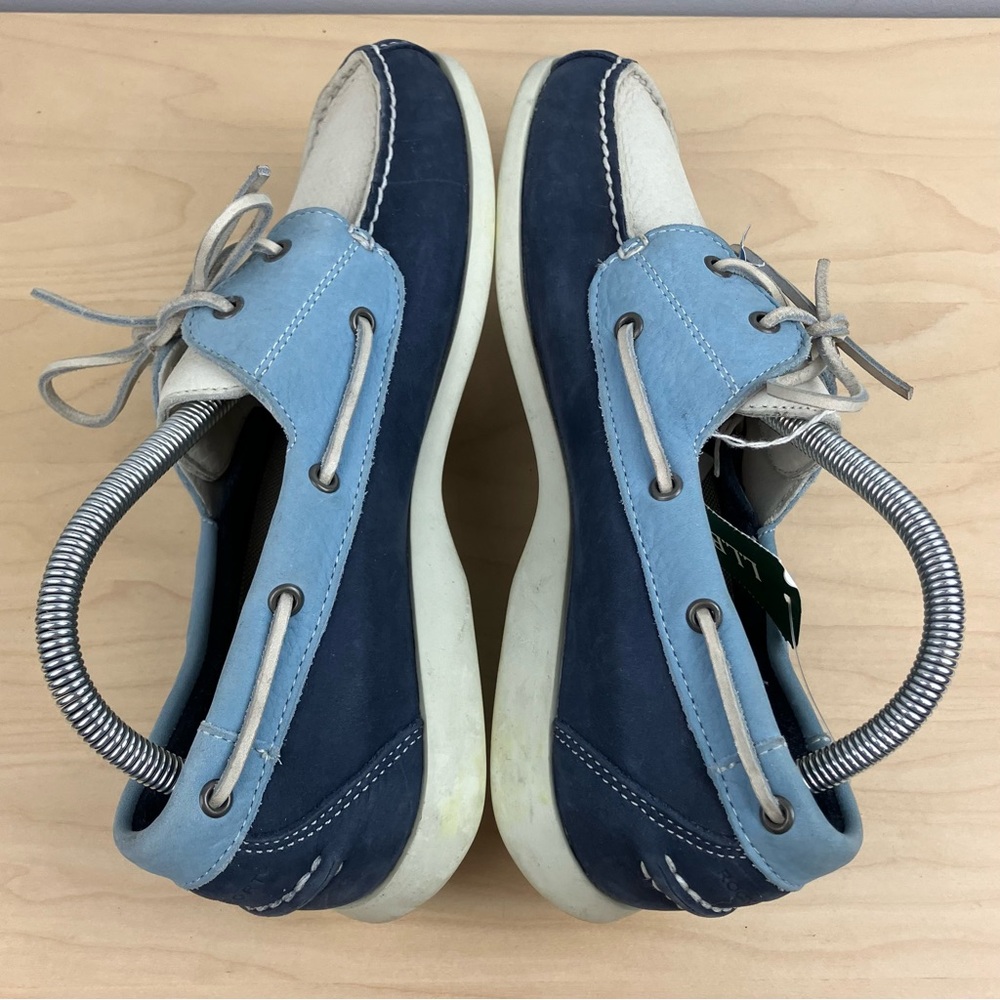 Rockport Men’s Size 8.0 M Classic 2 Eye Leather Boat Shoes Blue Navy White - Picture 6 of 12